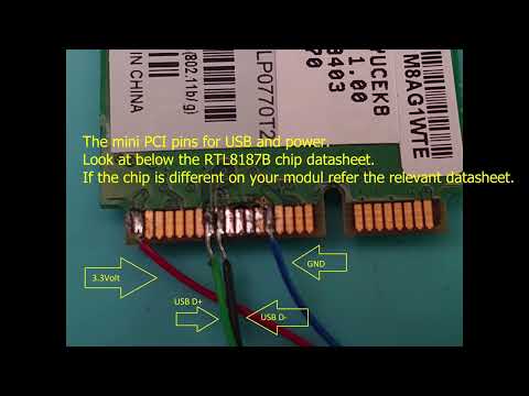 Transform mini pci WiFi to USB by Anthony Vincz