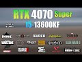 Rtx 4070 super  i5 13600kf  test in 18 games  rtx 4070 super gaming