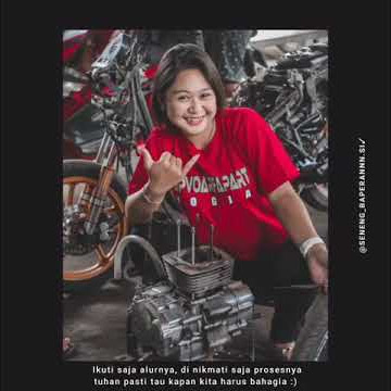 story wa cewek cantik ber motor