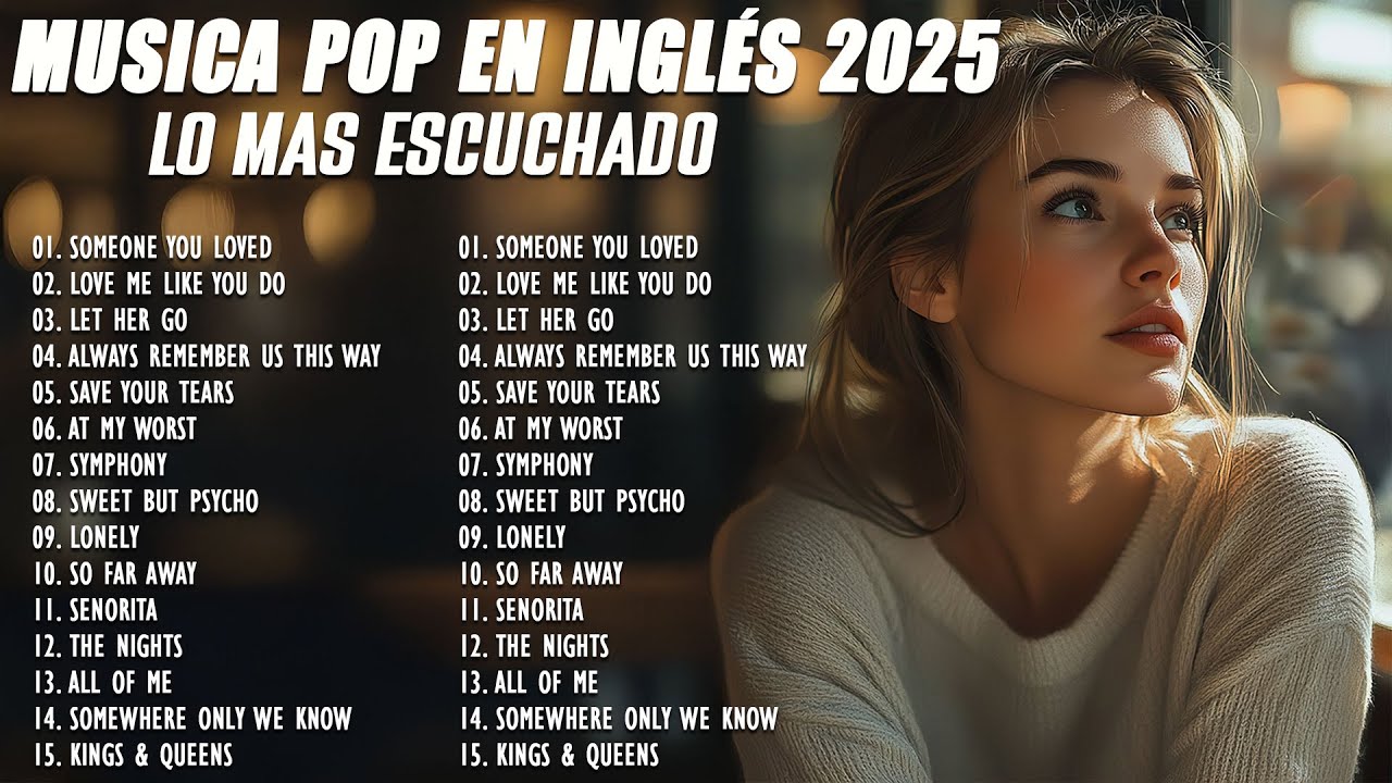 Músicas Pop em Inglês Mais Tocadas 2025 🟢 Top 100 Músicas Acústicas Pop Internacionais 2025