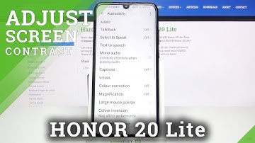 How to Activate High Contrast Text in Honor 20 Lite?