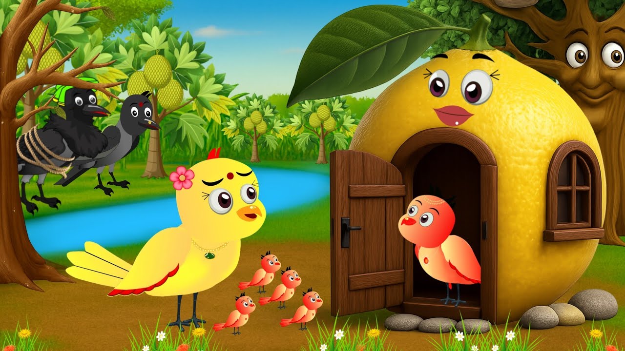 चिड़िया का जादुई नींबू का घर |ranu chidiya cartoon new episode| ranu chidiya ki kahani cartoon|chichu