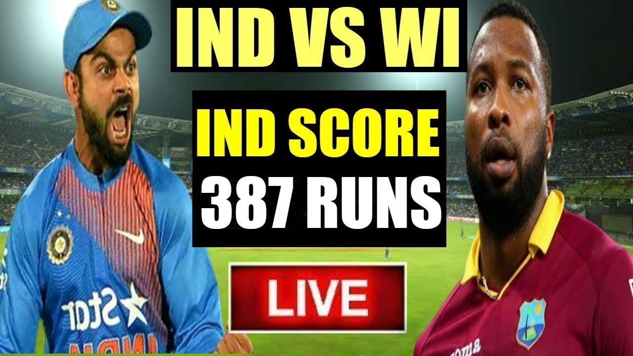 India vs West Indies 2nd ODI live score: WI need 388 runs to win ...