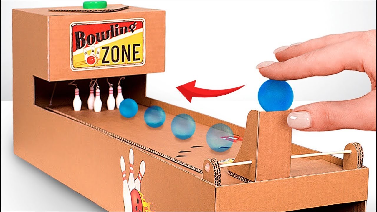 How to Make Interactive Bowling Game From Cardboard!