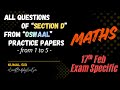 Confirm Your 20 Marks! 🎯Section D Full Revision | Oswaal PracticePapers 1-5 class10th #class10maths