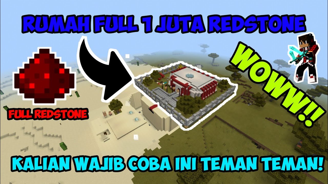 Wow Ternyata rumah ini full 1 juta redstone YouTube Wow Ternyata rumah ini full 1 juta redstone YouTube