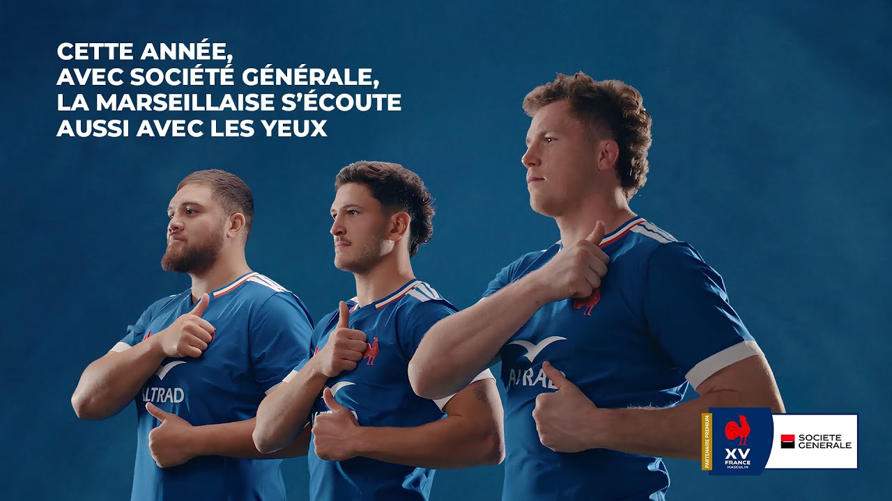 La Marseillaise s'écoute aussi avec les yeux grâce à Société Générale