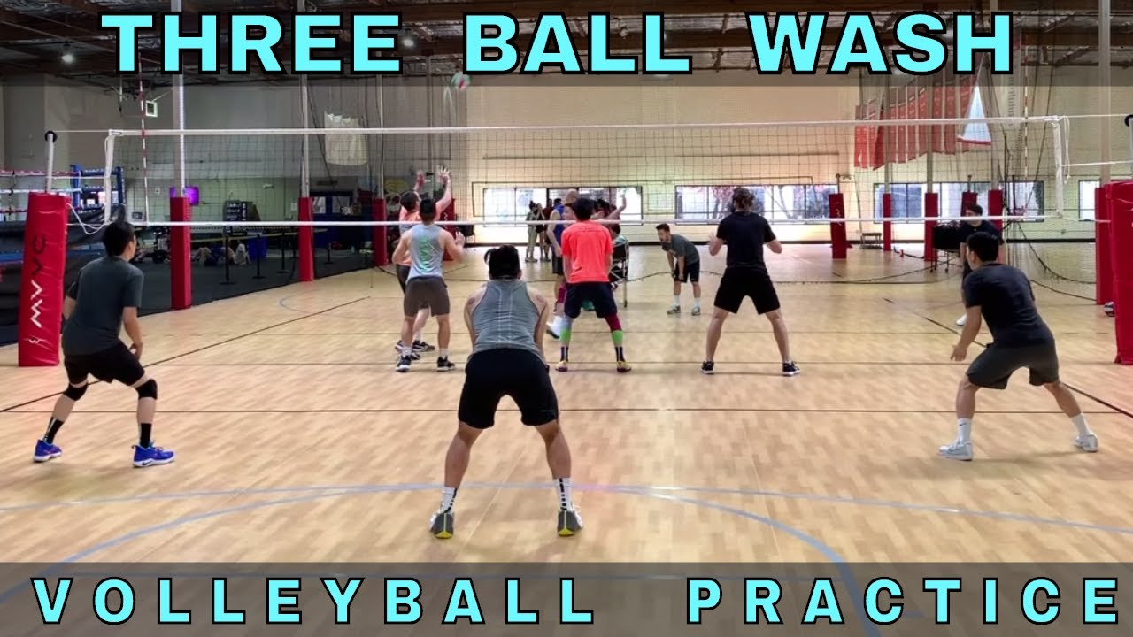 3 Ball Wash (Practice 2 Part 4) Volleyball Practice (5/4/19) YouTube