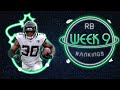 2020 Fantasy Football - Week 9 Running Back Rankings