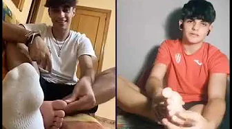 Male Feet On Webcam