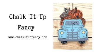 How to Paint Hobby Lobby’s  Unfinished Fall Farm Truck