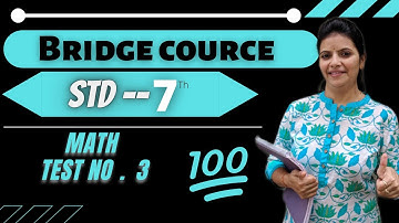 7th std English,7th std English Test no 3,class 7 English, bridge course 7th std Englishtest no 3 👍.