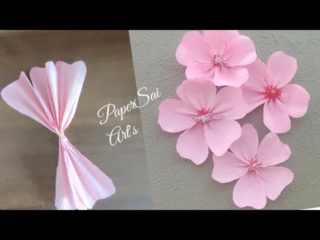 Giant Crepe paper Rose flower for room decor,Flores de papel crêpe,Handmade  flower@PaperSai Art's 