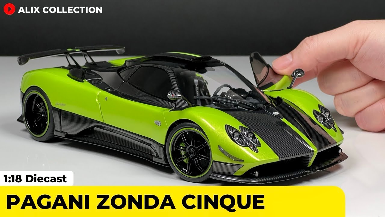 Unboxing of Pagani Zonda Cinque 1:18 Diecast Model Car by Almost Real (4K)