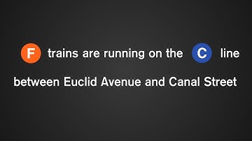 ᴴᴰ MTA Station Announcements: F trains to Euclid via the C and G trains to Coney island