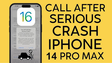 How to Enable and Disable Call After Serious Crash on Iphone 14 iOS 16   2022