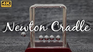 4k Newton Cradle with Relaxing Piano Music | 2 Hour Meditation Concentration Relaxation