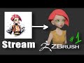 Zbrush stream! #1| Делаем персонажа по собственному арту