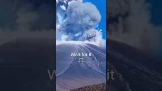 He was filming the Volcano... when this happened🌋💥 #volcano #viral #shorts #unexpected #wow