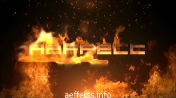 Flaming Text - Free After Effects Template [No Plugins,Direct Link] 2012