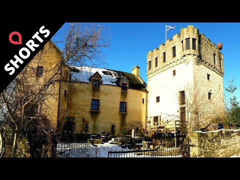 Britain's spookiest Airbnb, a castle where guests sleep with axes above their heads | SWNS #Shorts