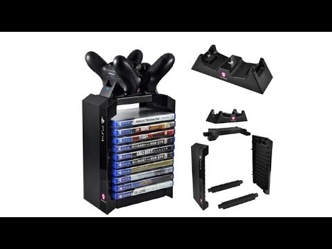 renere Regeneration pant Official Sony PlayStation 4 / PS4 Games Tower & Dual Charger - Numskull