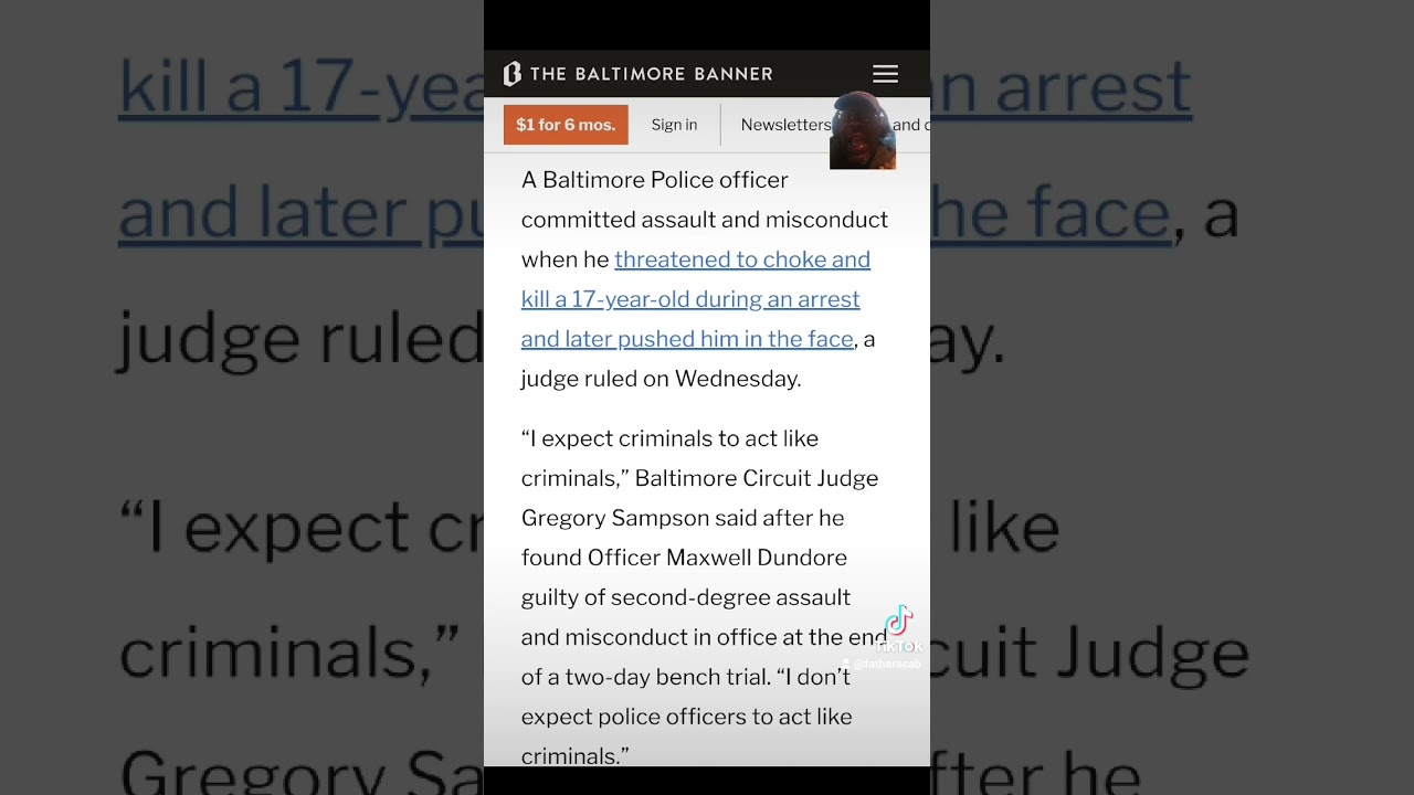 ⁣Baltimore Cop found guilty of assault and misconduct. #baltimore #maryland