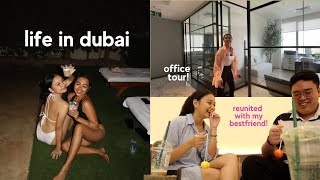 When In DUBAI - Reunited w/ my Bff, Sister’s Office Tour + House Party! 🥂 | Angel Secillano