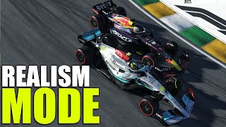 F1 22 Realism Mode | Lewis Hamilton | Sao Paulo Grand Prix | 100% Race | Cockpit View | TrackIR