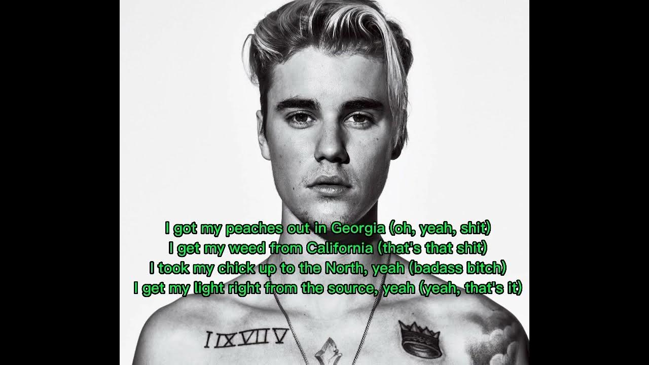 Justin Bieber Peaches song (lyrics) YouTube