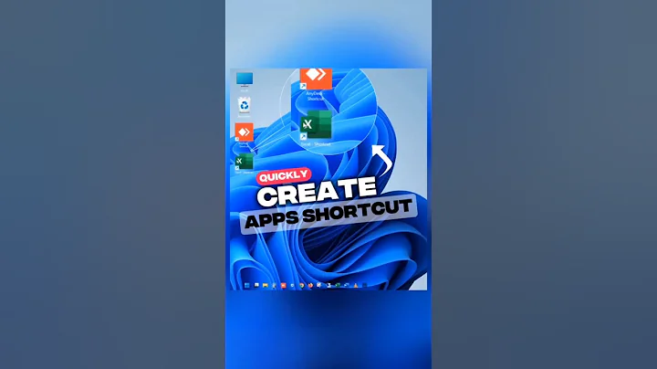 Create apps shortcut to your Windows desktop quickly. #windows11