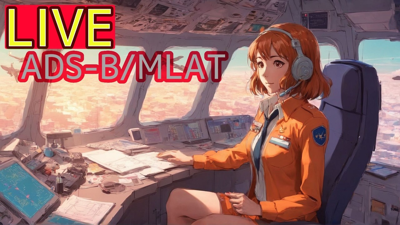 【2026/03/07 AM】 大阪上空ライブ配信 Flight Tracking Osaka RJOO【ADS-B/MLAT】