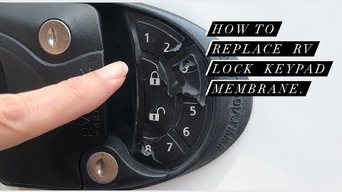 Oliver Legacy Elite II. How To Replace RV Lock Keypad Membrane.