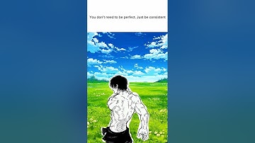 You don’t need to be perfect. Just be consistent😤