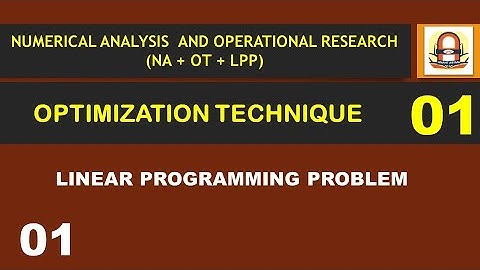 SP22BM3OT-1 | OPERATIONAL RESEARCH | LEC - 1 | LPP | LEC - 1