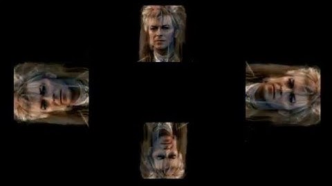 David Bowie Face Morph, Holographic Animation For Use With HoloQuad Pyramid Hologram