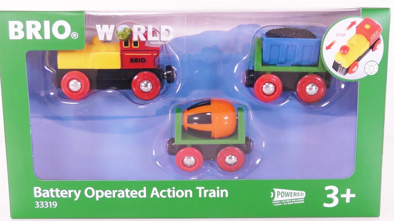 brio battery operated train and wagons