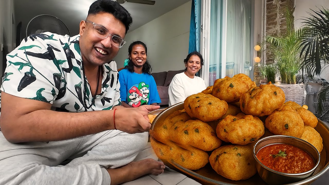 Vadai & Tomato Chutney Magic in a Cozy Beautiful Evening! 🌶️🍛
