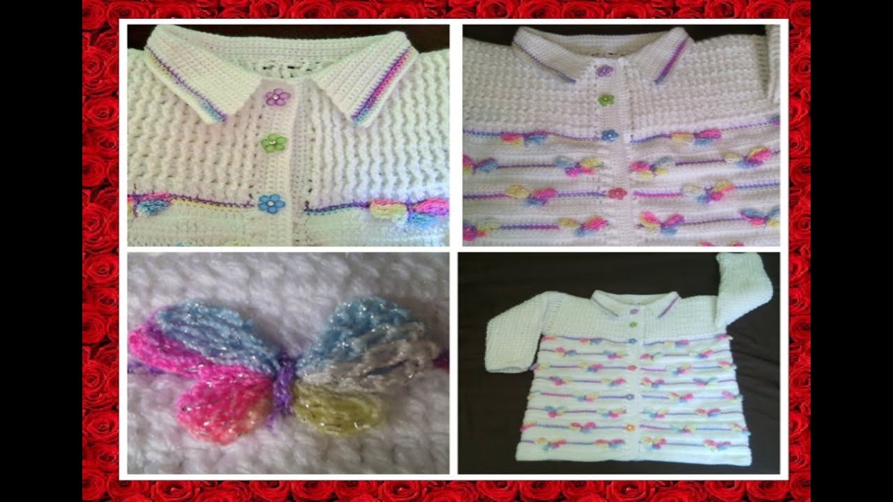 Chambrita a crochet paso a paso facil y rapido punto mariposa parte #1 manualidades raudales