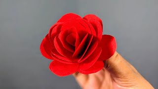 Rose Flower Making Origami