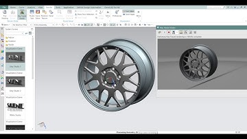 Siemens Nx tutorial Car Alloy wheel | Rim design In NX siemens 10