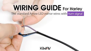 [Installation] The standard Arrow LED mirror wires with turn signal compatible with Harley
