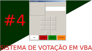 Série: SISTEMA de VOTAÇÃO em VBA: #4