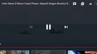 SpaceX Dragon Splash down