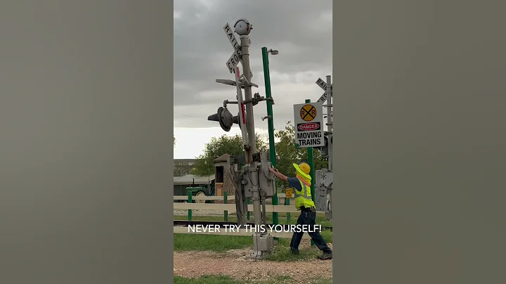 This is a Mechanical Railroad Crossing Bell You Never Want to Ring Manually