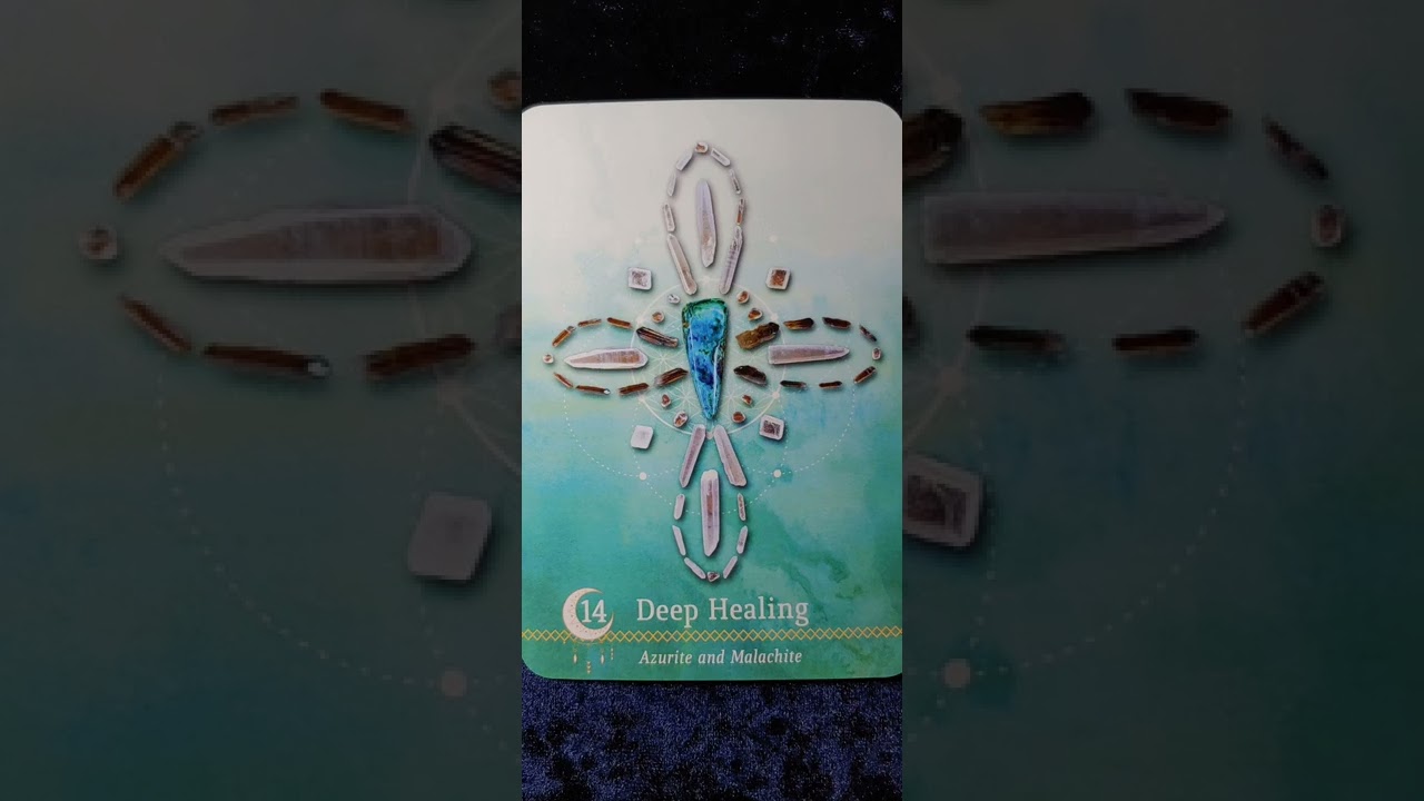 Deep Healing ⛰️ Azurite and Malachite ⛰️ Crystal Grid Oracle Card Meaning
