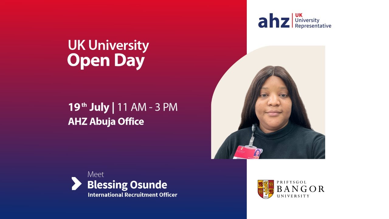 UK University Open Day Bangor University at AHZ Abuja offfice YouTube