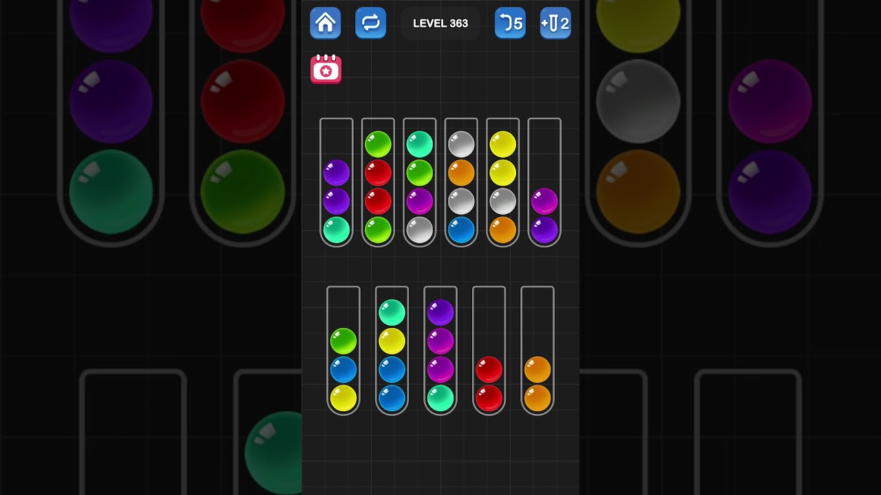 Ball Sort Puzzle by Guru Game: Levels 361, 362, 363, 364, 365