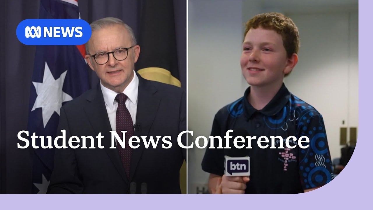 Kids quiz Australian Prime Minister Anthony Albanese in Canberra | ABC NEWS
