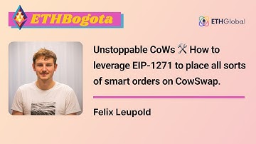 Unstoppable CoWs 🛠 How to leverage EIP-1271 to place all sorts of smart orders on CowSwap